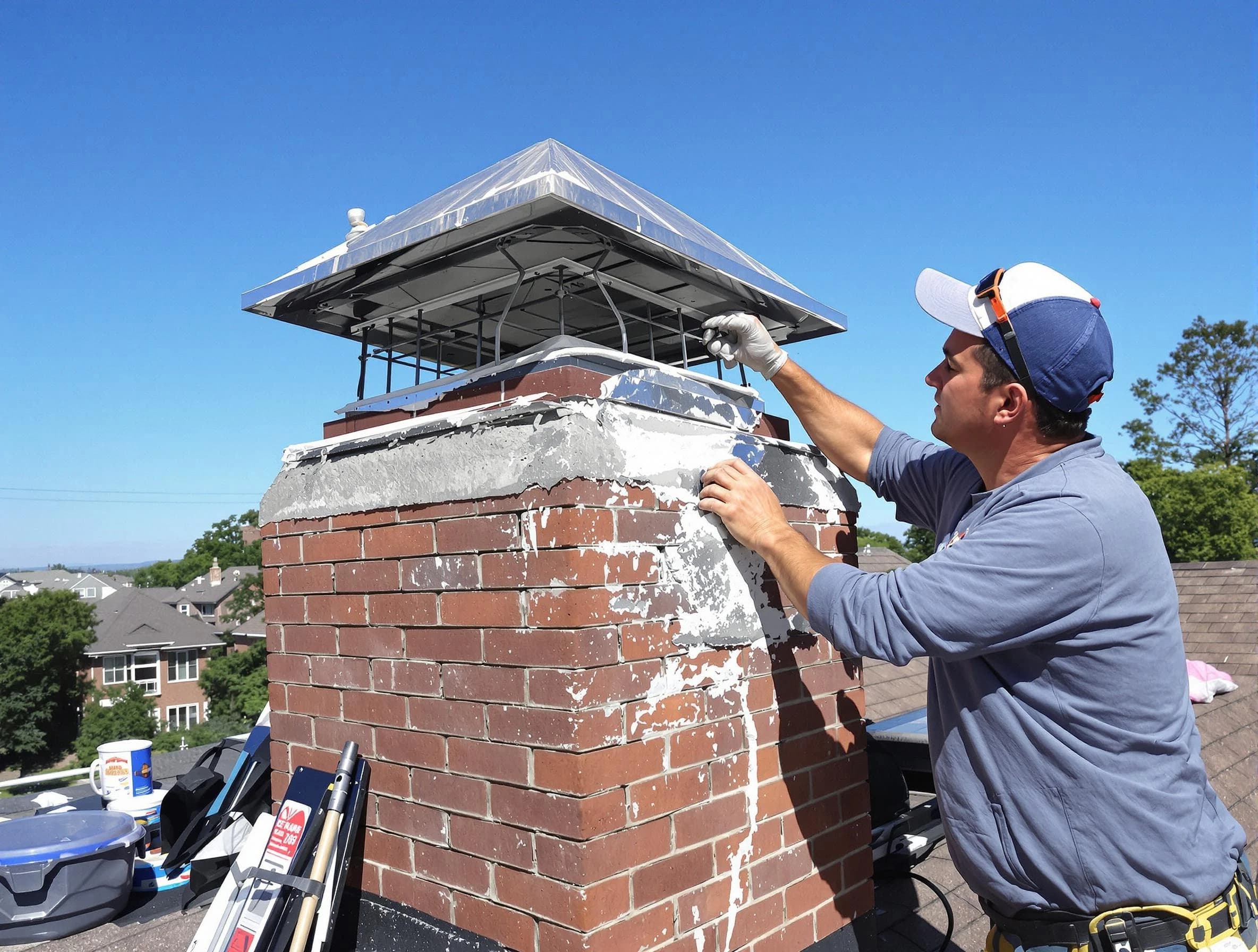 Chimney Crown Services service in Acton, MA